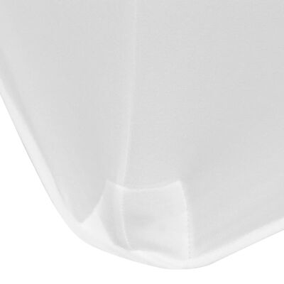 vidaXL Elastyczny pokrowiec na stół 120x60,5x74 cm, 2 szt., białe