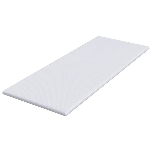 vidaXL Nakładka na materac Biały 80 x 200 cm Tkanina jacquard