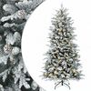 vidaXL Sztuczna choinka z zawiasami 120 cm 150 LED Ciepła biel