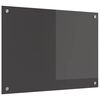 vidaXL Panel kuchenny Ciemnoszary 70 x 50 cm szkło hartowane