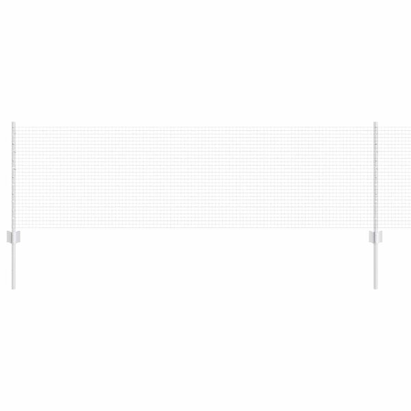 vidaXL Ogrodzenie z słupkiem Srebrny 0,6 x 10 m Stal