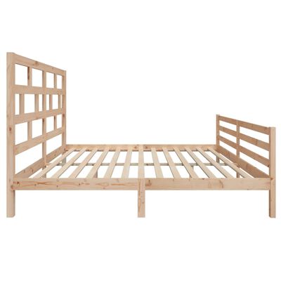 vidaXL Rama łóżka, lite drewno, 180x200 cm