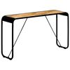 vidaXL Stolik konsola, 140x35x76 cm, lite surowe drewno mango