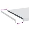 vidaXL Parapet okienny Biały 120 x 50 x 4,5 cm PVC