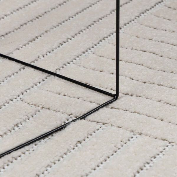 vidaXL Dywany pokojowe Okrągły Kremowy &Oslash; 120 CM