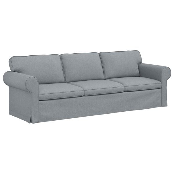 vidaXL Sofa Jasnoszary 245 x 82 x 80 cm tkanina