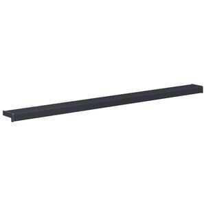 vidaXL Parapet okienny Antracytowy z rysunkiem drewna PVC