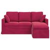 vidaXL Sofa Czerwone wino