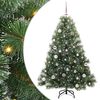 vidaXL Sztuczna choinka z 150 diodami LED Zielony 150 cm PE i PVC