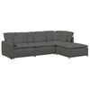 vidaXL Sofa modułowa z podn&oacute;żkiem i poduszkami Tkanina sztruksowa