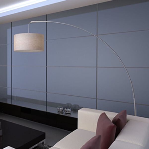 Regulowana lampa 192 cm kremowa