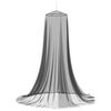 vidaXL Siatka przeciw komarom na ł&oacute;żko 156 mesh Czarny ⌀56 x 220 cm