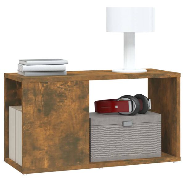 vidaXL Szafka pod telewizor, przydymiony dąb, 60x24x32 cm