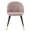 Venture Home Krzesła Velvet, 2 szt., aksamitne, czarno-misiężno-r&oacute;żowe
