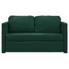 vidaXL Sofa podłogowa 2-w-1, ciemnozielona, 122x204x55 cm, aksamit