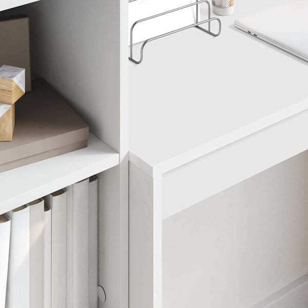 vidaXL Biurko z szufladą 2 pcs Biały