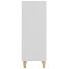 vidaXL Szafka, biała, 34,5x32,5x90 cm, materiał drewnopochodny