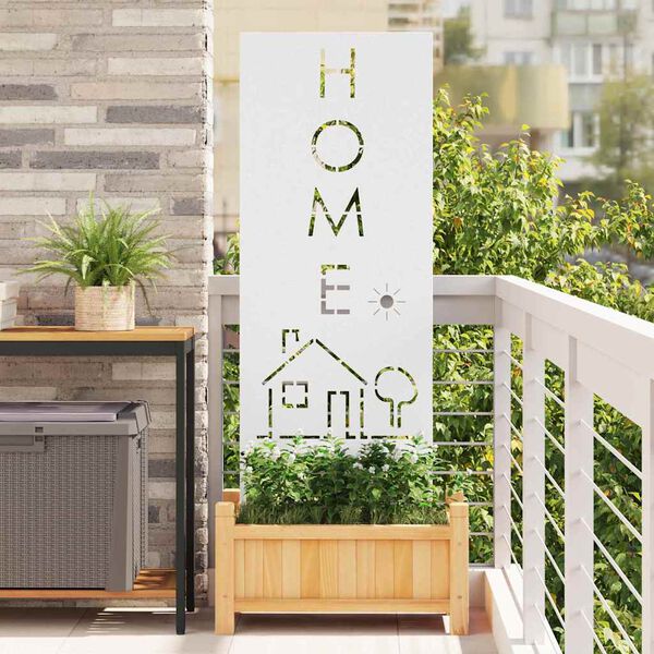 vidaXL Ekran zapewniający prywatność w ogrodzie Biały 50 x 140 cm