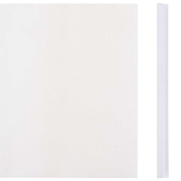 vidaXL Osłona na ogrodzenie ogrodowe, PVC, 70x0,19 m, biała