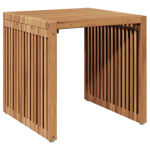 vidaXL St&oacute;ł Ogrodowy Brązowy 45 x 45,5 x 45,5 cm Lite drewno teakowe