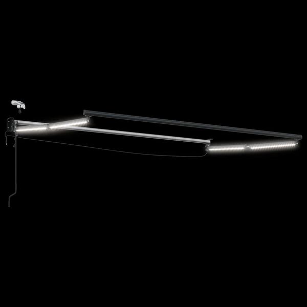 vidaXL Elektryczna Rozkładana Markiza Pomarańczowy i biały 3,5 x 2,5 m