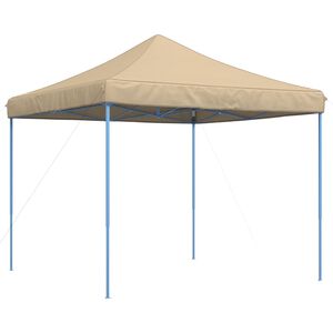 vidaXL Składany namiot imprezowy typu pop-up, beżowy, 292x292x315 cm