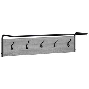 vidaXL Wieszak na płaszcze Szary Sonoma 100 x 30 x 25 cm
