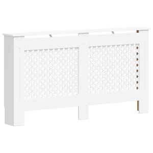 vidaXL Osłona na kaloryfer, biała, 152 x 19 x 81,5 cm, MDF
