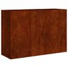vidaXL Doniczka Rusty 120x40x80 cm Stal nierdzewna