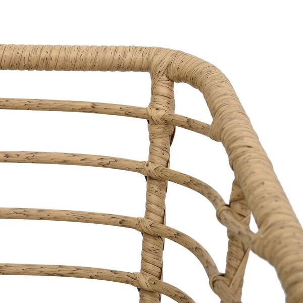 vidaXL 3-częściowy zestaw mebli bistro, polirattan, kolor dębowy