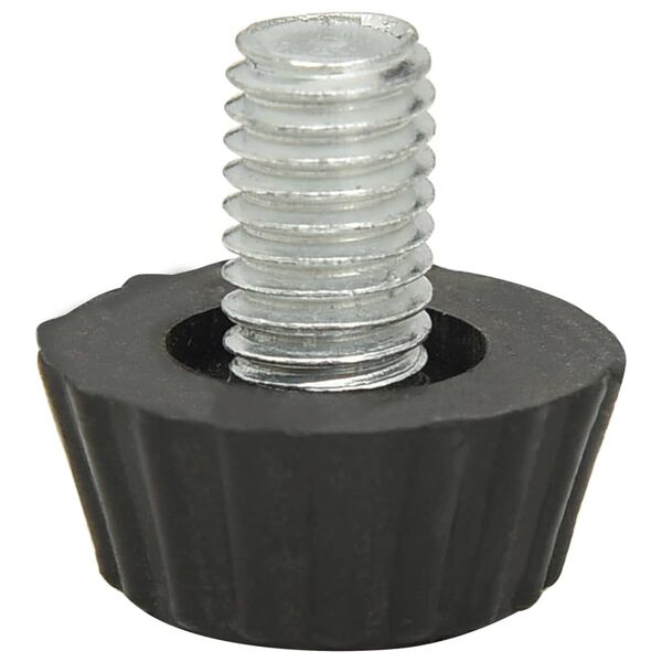 vidaXL Regulowane n&oacute;żki do mebli, M8, 18 szt., czarne