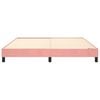 vidaXL Ł&oacute;żko kontynentalne, r&oacute;żowa, 180x200 cm, tapicerowana aksamitem