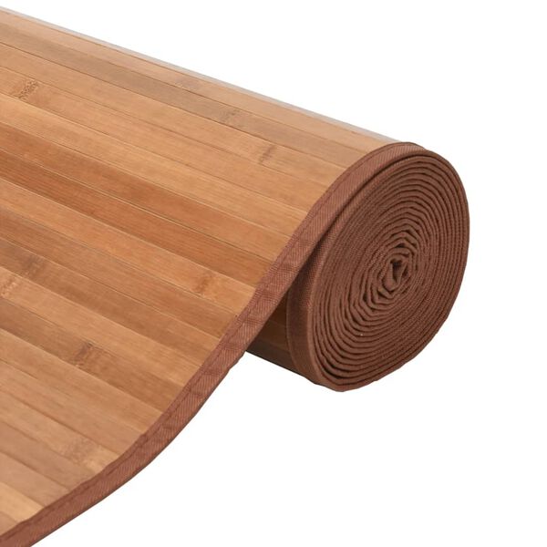 vidaXL Dywan prostokątny, naturalny, 80x400 cm, bambusowy