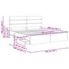 vidaXL Ramka ł&oacute;żka Dąb Sonoma 180 x 200 cm Drewno inżynieryjne