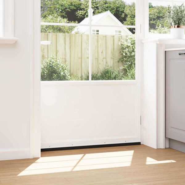 vidaXL Uszczelki z szczotką do drzwi na zatrzask 2 pcs Biały 100 cm