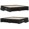 vidaXL Rama ł&oacute;żka bez materaca Czarna 180x200cm Drewno klejone