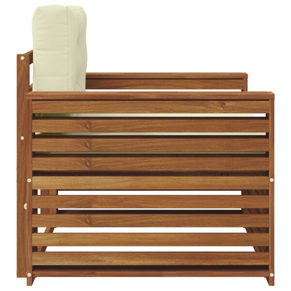 vidaXL Zestaw sof na zewnątrz Lite drewno akacjowe i poliester