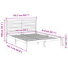 vidaXL Dłuższe łóżko bez materaca, 160x210 cm, lite drewno