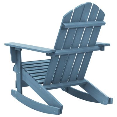 vidaXL Ogrodowy fotel bujany Adirondack, drewno jodłowe, niebieskie