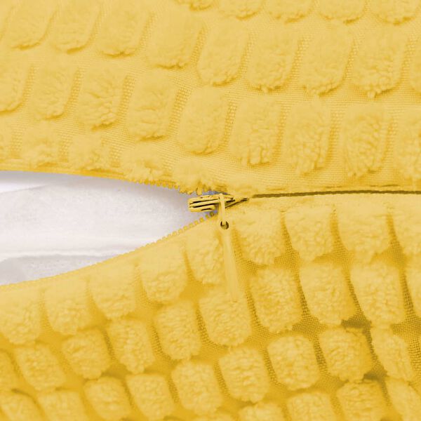 vidaXL 2-częściowy zestaw poduszek, welur, 45x45 cm, ż&oacute;łty