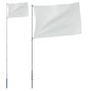 vidaXL Teleskopowy maszt flagowy, srebrny, 5,5 m, aluminium