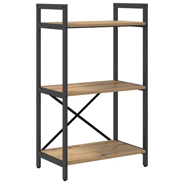 vidaXL P&oacute;łka na książki Dąb rzemieślniczy 56 x 34 x 96 cm