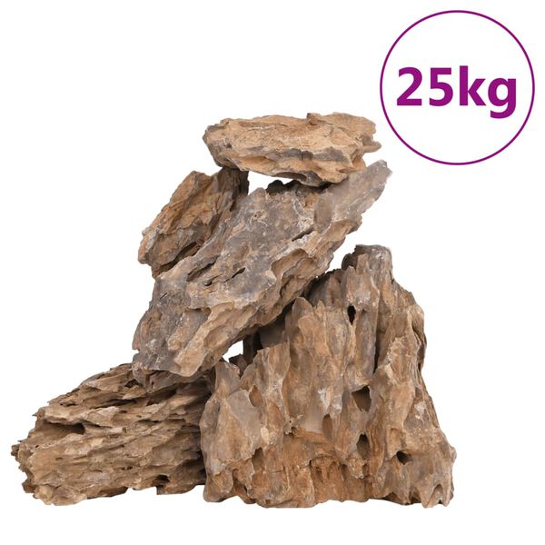 vidaXL Kamienie dragon stone, 25 kg, różne kolory, 10-30 cm