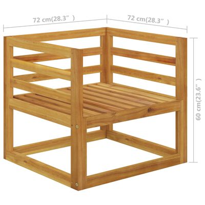 vidaXL 12-cz. zestaw wypoczynkowy do ogrodu, poduszki, drewno akacjowe
