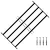 vidaXL Grill zabezpieczający okno 115 x 60 cm Stal ocynkowana