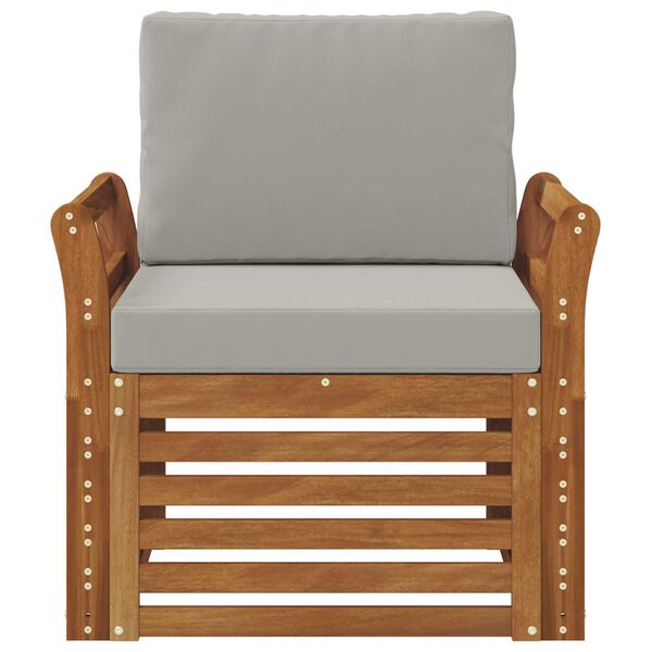 vidaXL Zestaw sof na zewnątrz z poduszką Naturalny 75,5 x 63 x 73 cm