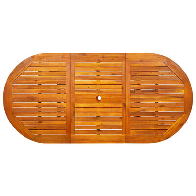 vidaXL Ogrodowy stół jadalniany, (120-170)x80x75 cm, drewno akacjowe