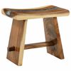vidaXL Taboret prysznicowy Naturalny 50 x 30 x 44 cm Drewno Suar