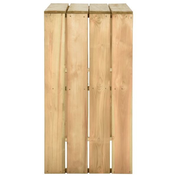 vidaXL St&oacute;ł barowy, 100x60x110 cm, impregnowana sosna