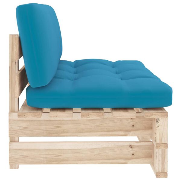 vidaXL Ogrodowa sofa środkowa z palet, impregnowane drewno sosnowe